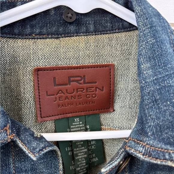 NWOT Ralph Lauren Dark Blue Jean Jacket - Picture 6 of 6